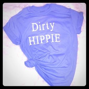 Dirty Hippie tee-shirt in blue medium unisex fit